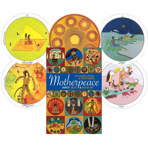 Mini Motherpeace Round Tarot Deck and Guidebook Set by Karen Vogel US Games
