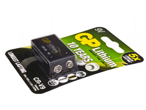 GP Lithium 9V Battery 800mAh Long Life Smoke Alarm Remote Power