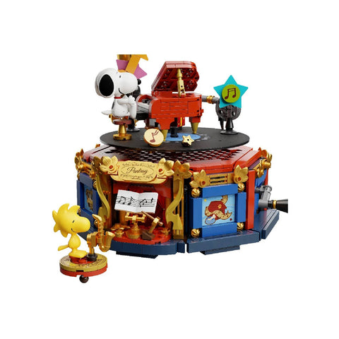 Snoopy Phonograph Building Set Peanuts Gramophone Model Kit Blocks Toy