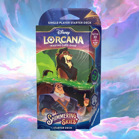 Disney Lorcana Shimmering Skies Emerald Steel Starter Deck
