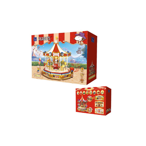 Snoopy Carousel Building Set – Peanuts Construction Model Kit