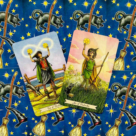 Everyday Witch Tarot Mini Cards Deck Llewellyn Deborah Blake Elisabeth Alba