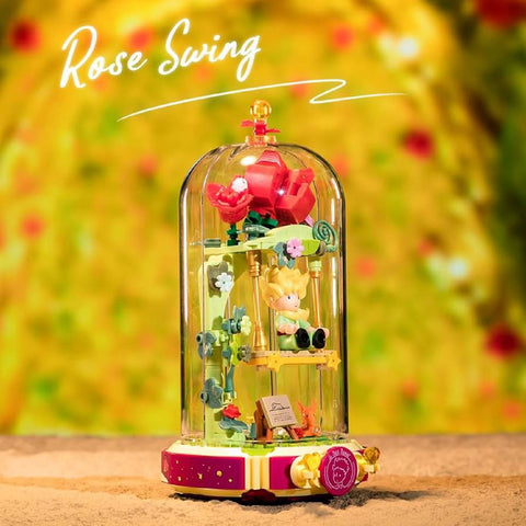 The Little Prince Rose Swing Building Set Fantasy Model Kit Blocks Toy