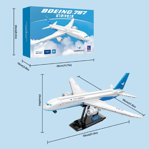 Xiamenair Dream Wings 787 Building Set Airplane Model Kit Blocks Toy