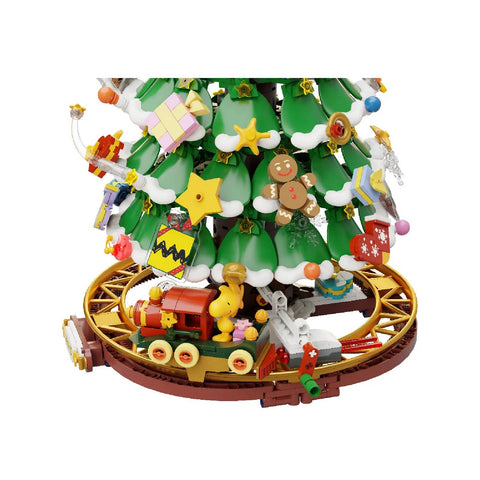 Snoopy Christmas Tree Building Set Peanuts Holiday Model Kit Blocks Toy