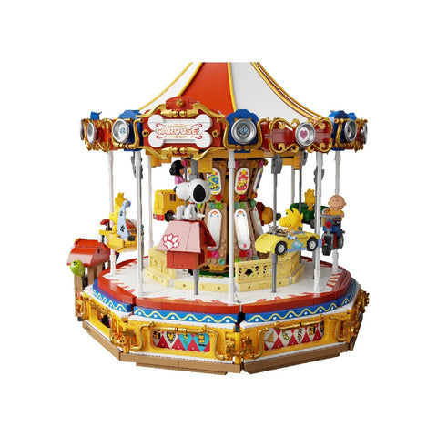Snoopy Carousel Building Set – Peanuts Construction Model Kit