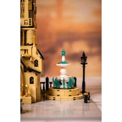 Steampunk Clock Tower Park Building Set Model Kit Blocks Toy Vintage Style
