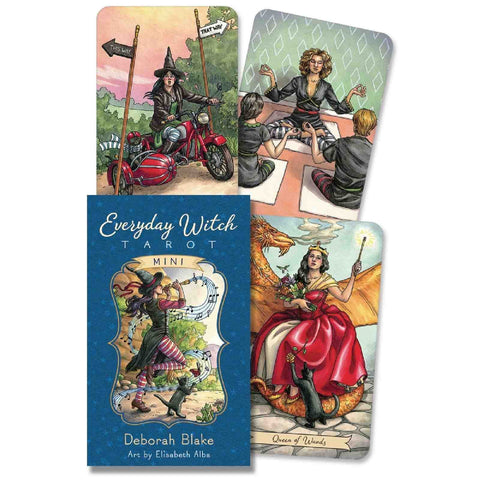Everyday Witch Tarot Mini Cards Deck Llewellyn Deborah Blake Elisabeth Alba