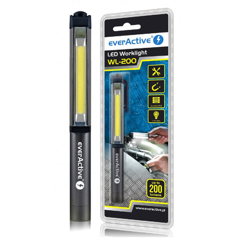 Everactive Wl-200 Flashlight Led Worklight 200 Lumens 3W Led Waterproof