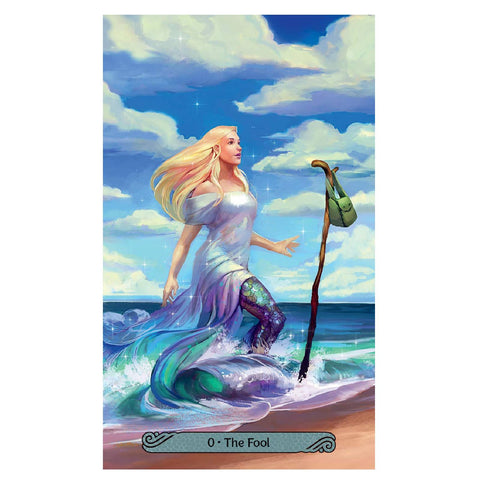 Mermaid Tarot Cards Deck Leeza Robertson Julie Dillon Esoteric Llewellyn With Bag