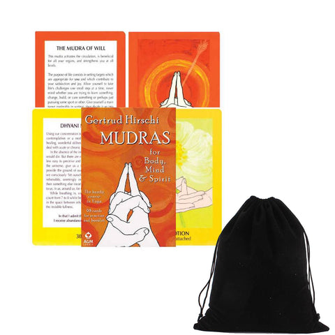 Mudras for Body Mind & Spirit Cards Deck Hirschi Agm With Bag