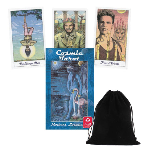 Cosmic Tarot Deck Cards Norbert Losche Esoteric Telling  With Bag