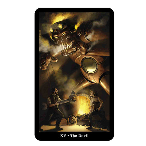 The Steampunk Mini Tarot Cards Deck Esoteric Telling Barbara Moore Llewellyn