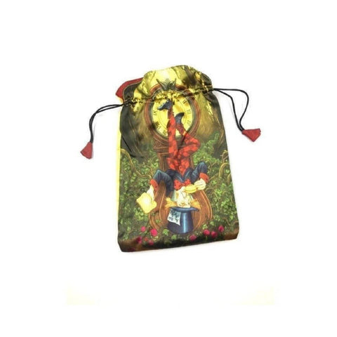 Wonderland Tarot Satin Bag Gift Printed Llewellyn Multicolor 6''X9" Storage