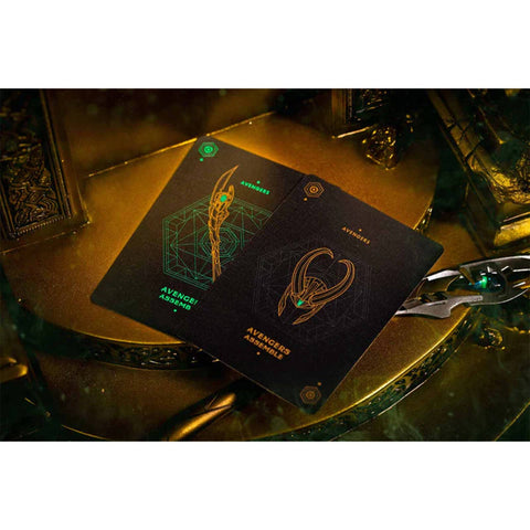 Avengers Loki Playing Cards 2 Decks Pvc & Paper Led Lights Difatta