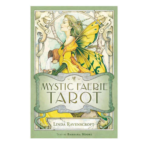 Mystic Faerie Tarot Cards Deck Book Kit Barbara Moore Ravenscroft Llewellyn
