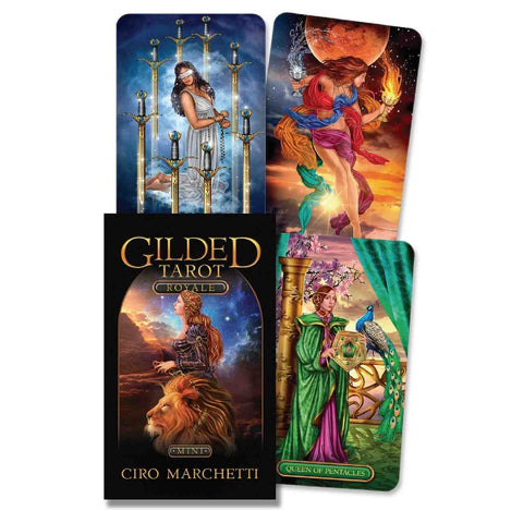 Gilded Tarot Royale Mini Cards Deck Llewellyn Ciro Marchetti Small Edition