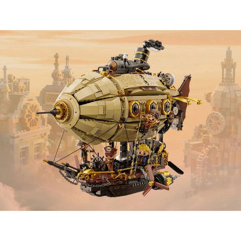 Steampunk Airship Building Kit Model Construction Set Vintage Style Blocks