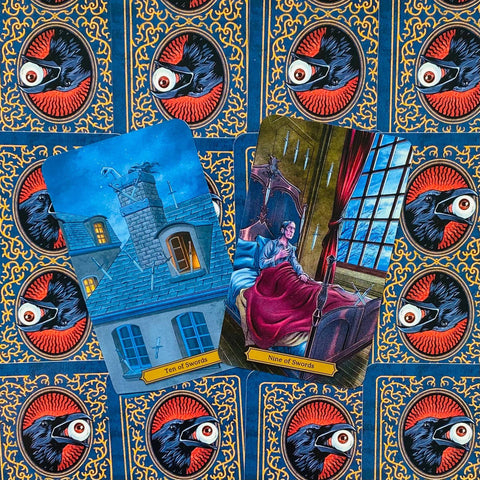 Edgar Allan Poe Tarot Cards Deck And Book Kit Llewellyn Esoteric Spiritual With Bag