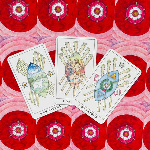 Rose Tarot Cards Body Mind And Spirit Divination Nigel Jackson Llewellyn