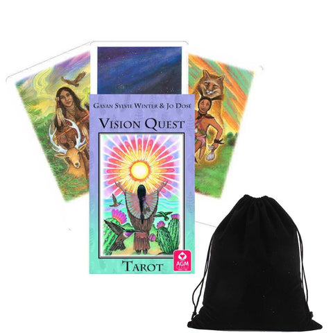 Vision Quest Tarot Cards Deck By Gayan Sylvie Winter Esoteric Agm With Bag