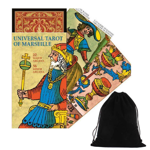 Universal Tarot Of Marseille Cards Deck Esoteric Lo Scarabeo With Bag