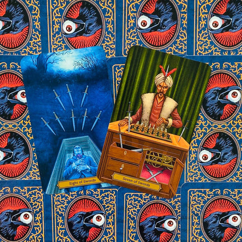 Edgar Allan Poe Tarot Cards Deck And Book Kit Llewellyn Esoteric Spiritual With Bag
