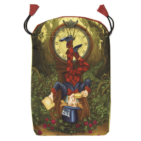 Wonderland Tarot Satin Bag Gift Printed Llewellyn Multicolor 6''X9" Storage