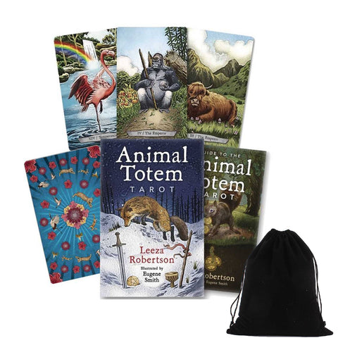 Animal Totem Tarot Cards Deck Llewellyn Leeza Robertson Esoteric With Bag