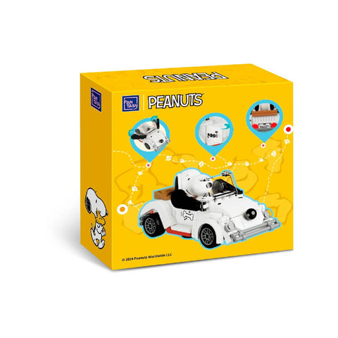 Snoopy Roadster Building Set Peanuts Construction Toy Model Kit Blocks Set