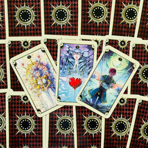 Mystical Manga Tarot Cards Deck Esoteric Telling Barbara Moore Llewellyn