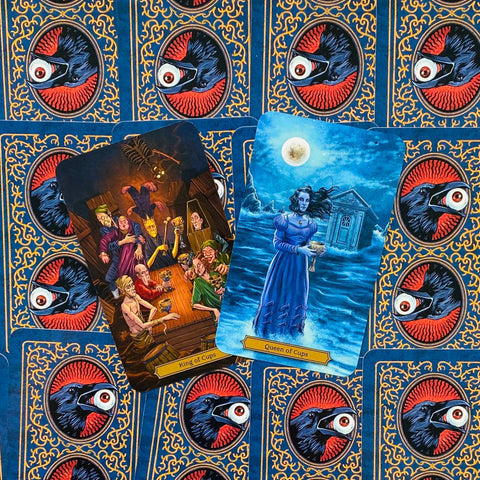 Edgar Allan Poe Tarot Cards Deck And Book Kit Llewellyn Esoteric Spiritual With Bag