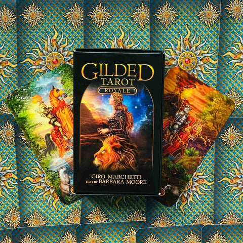Gilded Tarot Royale Cards Deck Ciro Marchetti Barbara Moore Llewellyn
