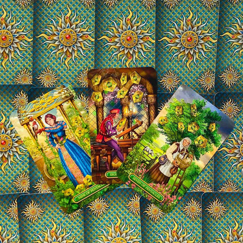 Gilded Tarot Royale Cards Deck Ciro Marchetti Barbara Moore Llewellyn