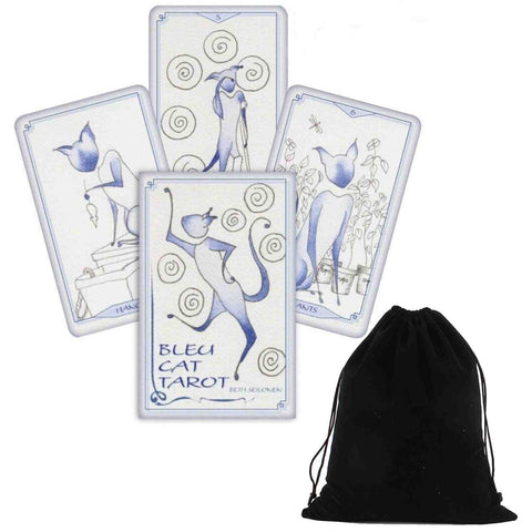 Bleu Cat Tarot Cards Deck Handbook Schiffer Publishing Beth Seilonen With Bag
