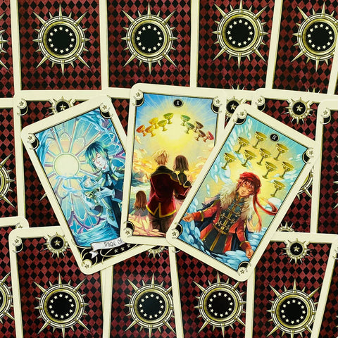 Mystical Manga Tarot Cards Deck Esoteric Telling Barbara Moore Llewellyn