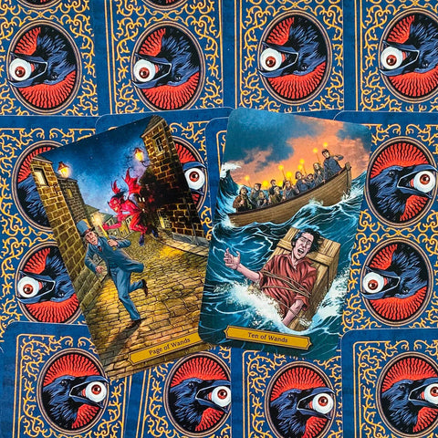 Edgar Allan Poe Tarot Cards Deck And Book Kit Llewellyn Esoteric Spiritual With Bag