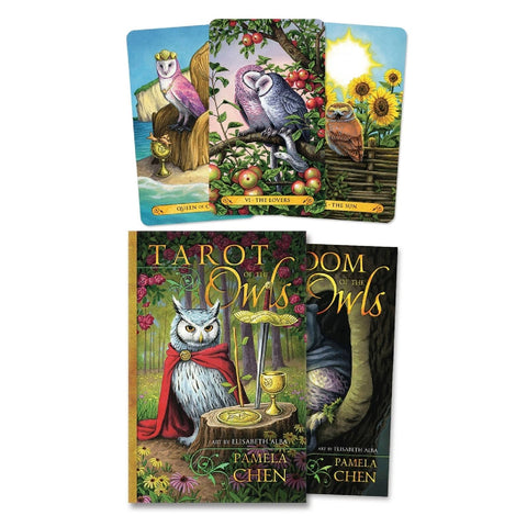 Tarot Of The Owls Cards Deck Art By Elisabeth Alba Pamela Chena Llewellyn