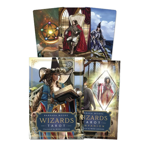 Wizards Tarot Cards Deck Mieke Janssens Barbara Moore Llewellyn