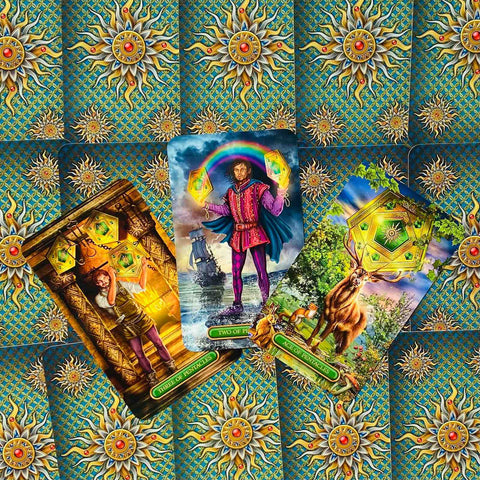 Gilded Tarot Royale Cards Deck Ciro Marchetti Barbara Moore Llewellyn
