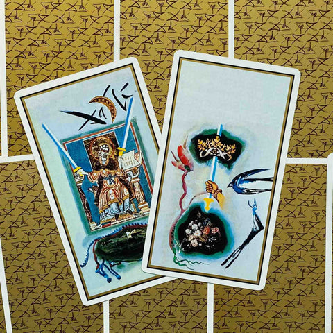 Salvador Dali Tarot Universal: Gold Edition Hardcover Cold Cut J. Fiebig Agm