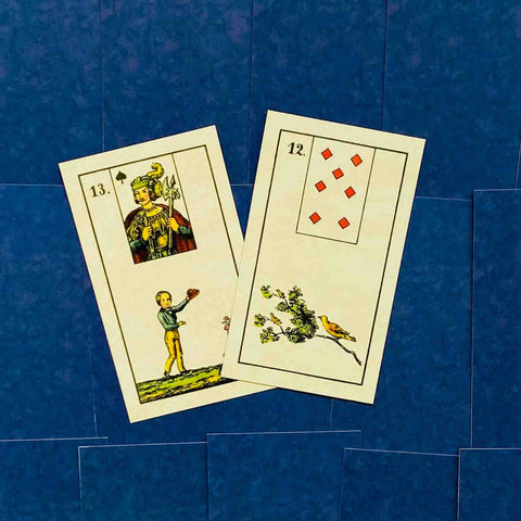 Old Lenormand Deck Cards Altes Ancien Historical Cards Alexander Gluck Agm