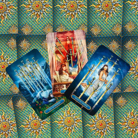 Gilded Tarot Royale Cards Deck Ciro Marchetti Barbara Moore Llewellyn