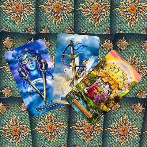 Gilded Tarot Royale Cards Deck Book Kit Set Ciro Marchetti Moore Llewellyn