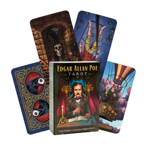 Edgar Allan Poe Tarot Cards Deck And Book Kit Llewellyn Esoteric Spiritual With Bag