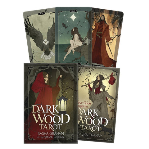 Dark Wood Tarot Cards Deck And Book Set Sasha Graham Abigail Larson Esoteric