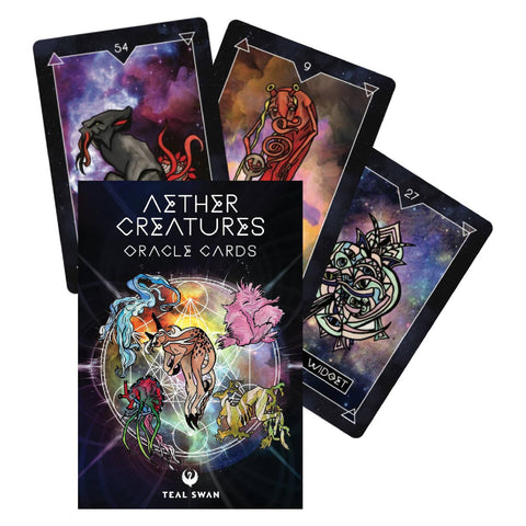 Aether Creatures Oracle Cards Deck & Booklet Teal Swan Watkins Publishing