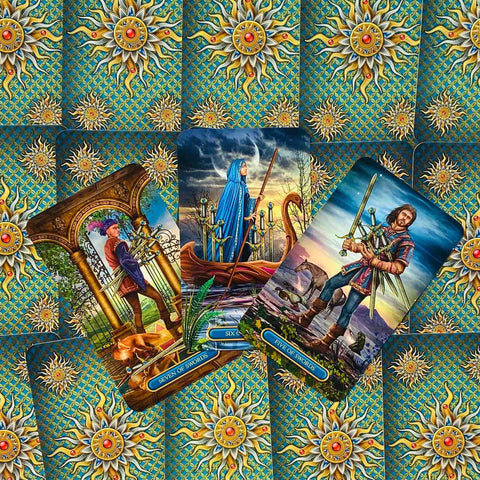 Gilded Tarot Royale Cards Deck Ciro Marchetti Barbara Moore Llewellyn