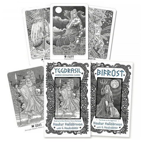 Yggdrasil Norse Cards Deck –  Nordic Oracle Divination Runes Mythology