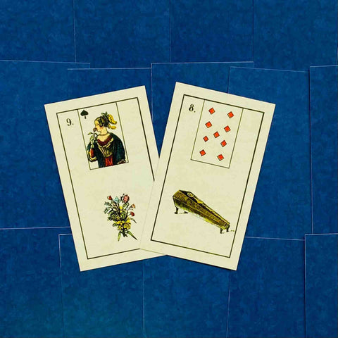 Old Lenormand Deck Cards Altes Ancien Historical Cards Alexander Gluck Agm